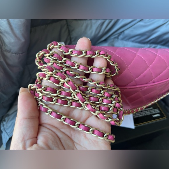 Chanel WOC GHW in lamb skin pink - Picture 15 of 17